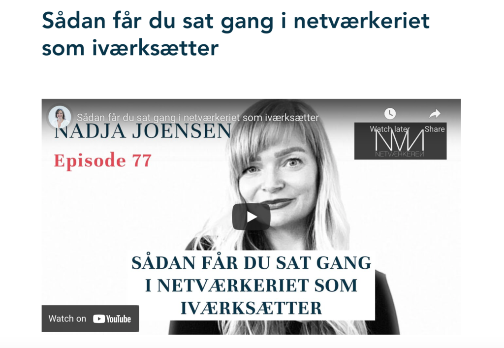 Bliv Kvindelig Iværksætter Podcast