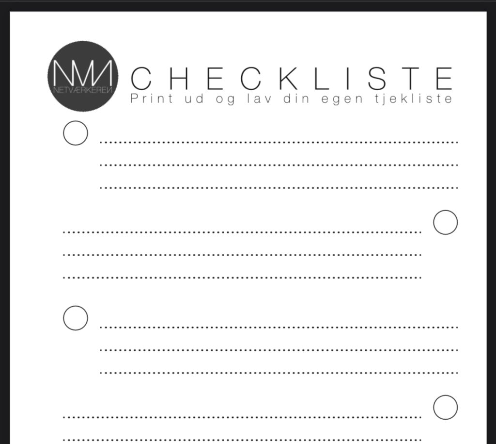 Tjekliste Tjekliste
